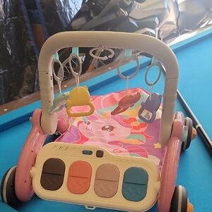 Colorful Baby Activity Walker with Playful Toys